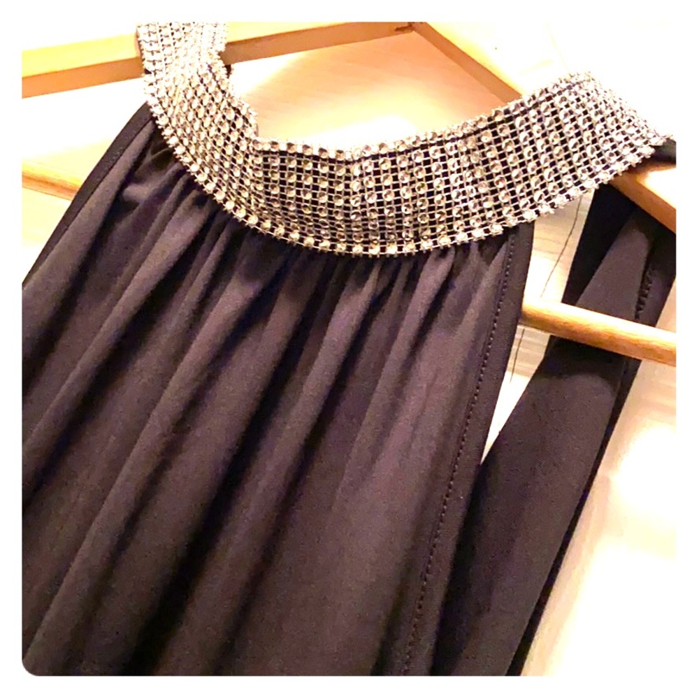 Black Mini Cocktail Party Dress